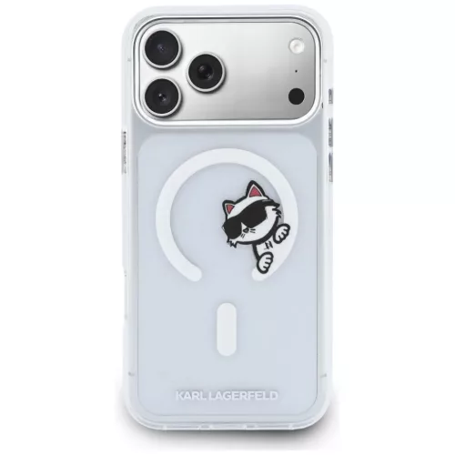 iPhone 17 Pro Max Karl Lagerfeld IML Peekaboo MagSafe átlátszó tok-3666339607029 3 kép