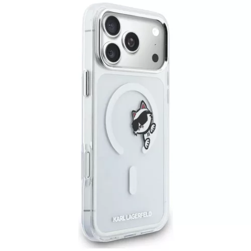 iPhone 17 Pro Max Karl Lagerfeld IML Peekaboo MagSafe átlátszó tok-3666339607029 4 kép