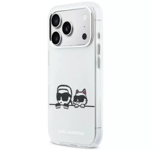 iPhone 17 Pro Max Karl Lagerfeld IML Karl & Choupette Peekaboo Logo Ma-3666339607340 2 kép