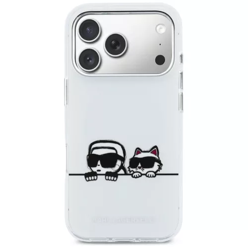 iPhone 17 Pro Max Karl Lagerfeld IML Karl & Choupette Peekaboo Logo Ma-3666339607340 3 kép