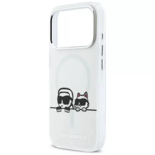 iPhone 17 Pro Max Karl Lagerfeld IML Karl & Choupette Peekaboo Logo Ma-3666339607340 6 kép