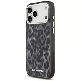 iPhone 17 Pro Max Karl Lagerfeld IML Leopárd Minta MagSafe tok fekete-3666339506100 2 kép