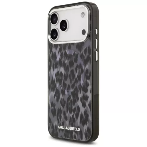 iPhone 17 Pro Max Karl Lagerfeld IML Leopárd Minta MagSafe tok fekete-3666339506100 2 kép
