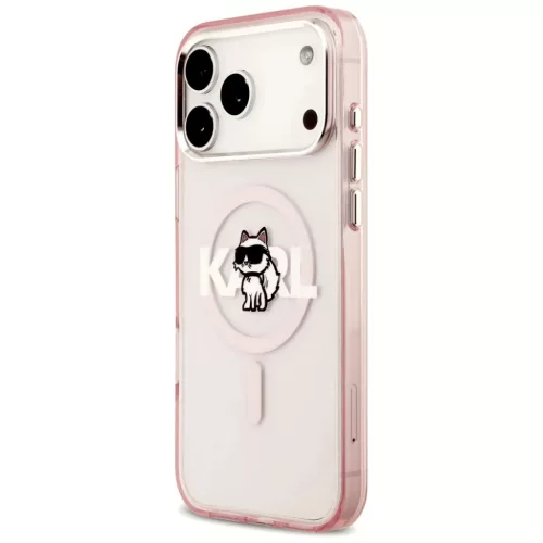 iPhone 17 Pro Max Karl Lagerfeld IML Choupette Sketch Logo MagSafe ró-3666339504663 2 kép