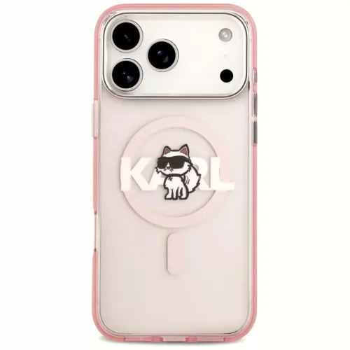 iPhone 17 Pro Max Karl Lagerfeld IML Choupette Sketch Logo MagSafe ró-3666339504663 3 kép