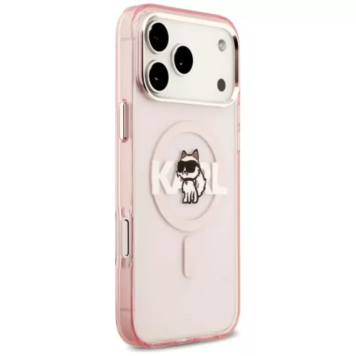 iPhone 17 Pro Max Karl Lagerfeld IML Choupette Sketch Logo MagSafe ró-3666339504663 4 kép