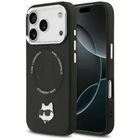   iPhone 17 Pro Max Karl Lagerfeld Choupette Pin MagSafe tok fekete tok