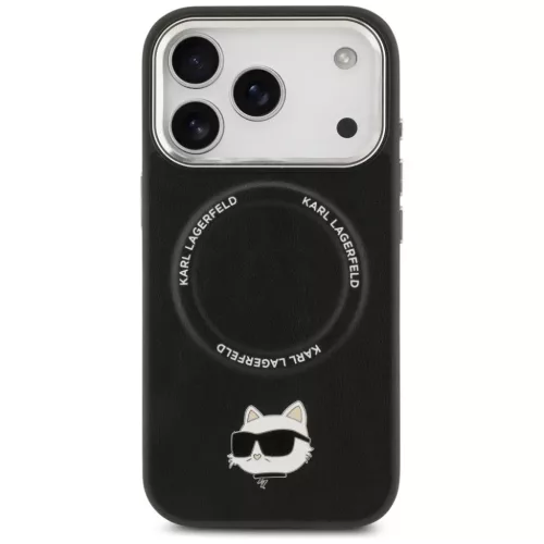 iPhone 17 Pro Max Karl Lagerfeld Choupette Pin MagSafe tok fekete tok-3666339496128 3 kép