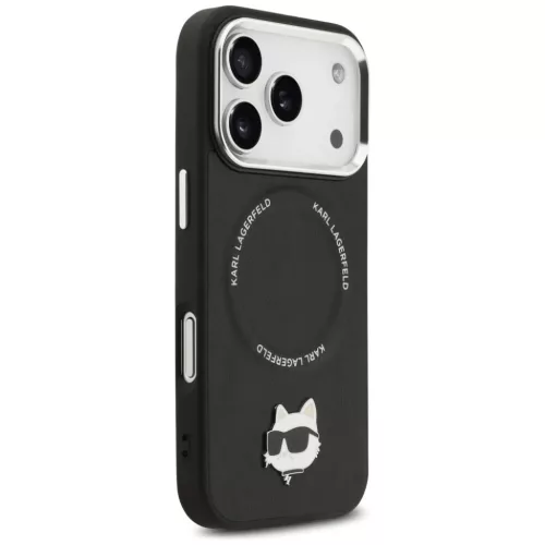 iPhone 17 Pro Max Karl Lagerfeld Choupette Pin MagSafe tok fekete tok-3666339496128 4 kép