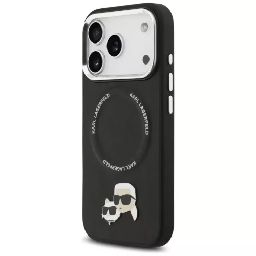 iPhone 17 Pro Max Karl Lagerfeld Karl & Choupette Pins MagSafe tok Fek-3666339495008 2 kép