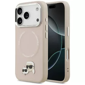   iPhone 17 Pro Max Karl Lagerfeld Karl & Choupette Pins MagSafe rózsaszín tok