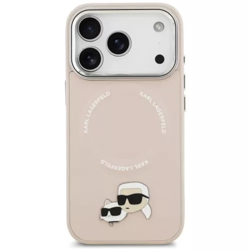 iPhone 17 Pro Max Karl Lagerfeld Karl & Choupette Pins MagSafe rózsas-3666339495480 3 kép