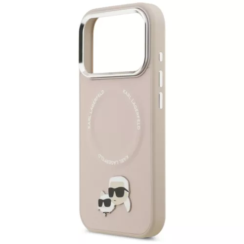 iPhone 17 Pro Max Karl Lagerfeld Karl & Choupette Pins MagSafe rózsas-3666339495480 6 kép