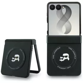    Samsung Galaxy Z Flip8 fekete Karl Lagerfeld Karl & Choupette Pins MagSafe keménytok