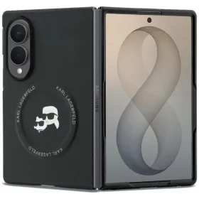    Samsung Galaxy Z Fold8 fekete Karl Lagerfeld Karl & Choupette Pins MagSafe keménytok