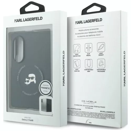  Samsung Galaxy Z Fold8 fekete Karl Lagerfeld Karl & Choupette Pins Ma-3666339662851 7 kép