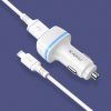 Kaku Shengyu Autós szivargyújtós töltő 2x USB 2.8A + Lightning k�-6921042117430 3 kép