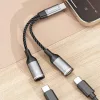 Dudao L13C+ 2 az 1-ben USB-C Adapter - Szürke-6976625332823 3 kép