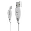 Dudao USB/ Type-C USB adat és töltőkábel 2.1A 1m fehér-6970379614679 1 kép