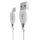 Dudao USB/ Type-C USB adat és töltőkábel 2.1A 1m fehér-6970379614679 1 kép