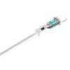 Dudao USB/ Type-C USB adat és töltőkábel 2.1A 1m fehér-6970379614679 4 kép