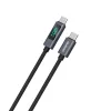 Dudao L7C USB-C - USB-C 100W kábel LED kijelzővel 1m - Fekete-6976625334414 2 kép