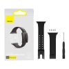 Baseus Slip-Thru óraszíj Apple Watch 3/4/5/6/7/8/SE 38/40/41 mm feke-6953156203075 8 kép