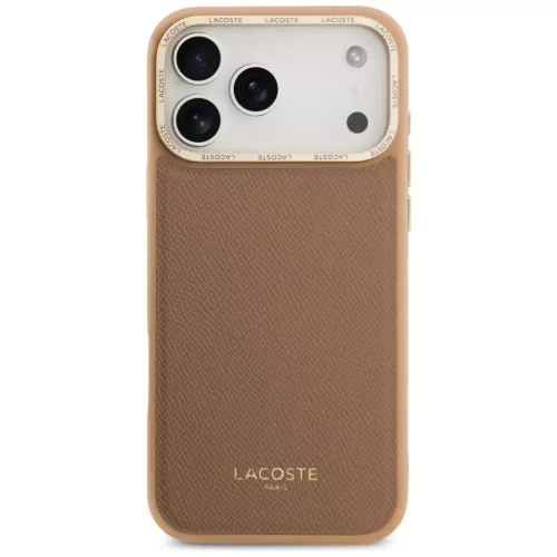 iPhone 17 Pro Max Lacoste Champs Elysees Arany Logós MagSafe tok Róz-3666339510466 3 kép