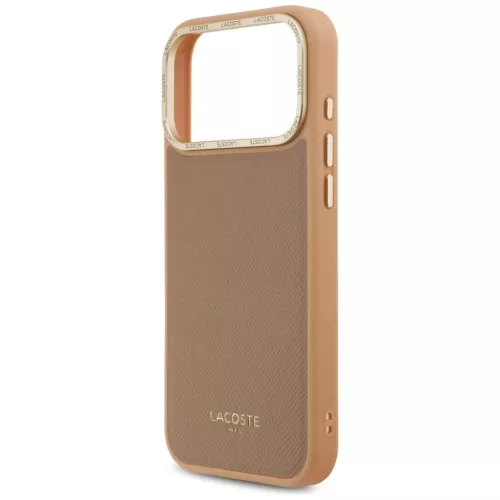 iPhone 17 Pro Max Lacoste Champs Elysees Arany Logós MagSafe tok Róz-3666339510466 6 kép