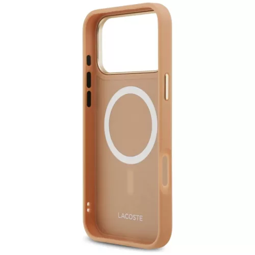iPhone 17 Pro Max Lacoste Champs Elysees Arany Logós MagSafe tok Róz-3666339510466 7 kép