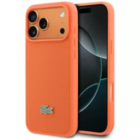   iPhone 17 Pro Max Lacoste Petit Pique Lacquer Logo tok mágneses tok narancssárga