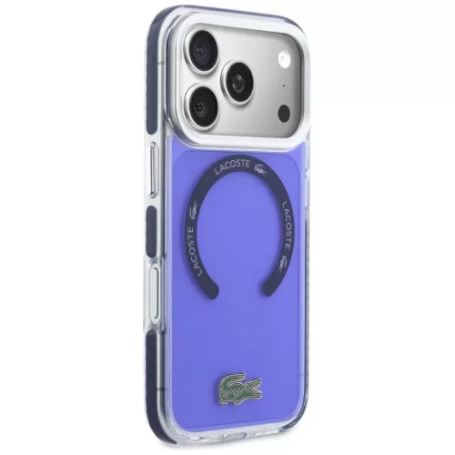 iPhone 17 Pro Max Lacoste ütésálló átlátszó matt MagSafe tok te-3666339578732 4 kép