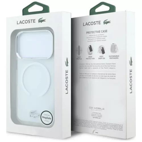 Case Lacoste IML Frosted MagSafe for iPhone 18 Pro Max / 17 Pro Max tr-3666339646752 8 kép