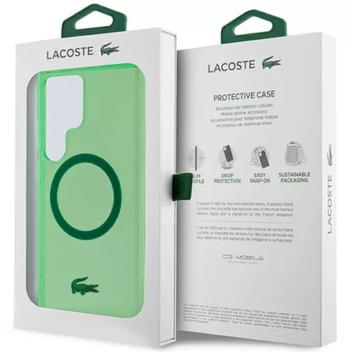 Samsung Galaxy S24 Ultra tok Lacoste LCHMS24LULON zöld kemény tok á-3666339243845 8 kép