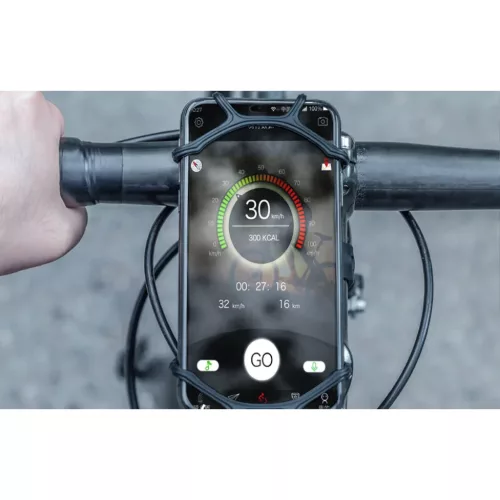 Rockbros LF436BK biciklis/motoros mobiltelefon tartó (fekete)-5905316145368 5 kép