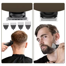 MAXGROOM LK-892 többfunkciós testszőrzetnyíró cserélhető fejekk-5907769394263 2 kép