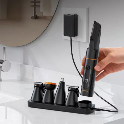 MAXGROOM LK-892 többfunkciós testszőrzetnyíró cserélhető fejekk-5907769394263 9 kép