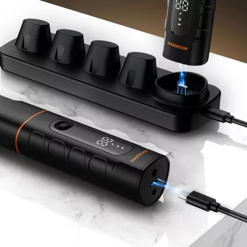 MAXGROOM LK-892 többfunkciós testszőrzetnyíró cserélhető fejekk-5907769394263 10 kép