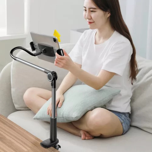 Baseus forgatható telefon/tablet állvány (fekete)-6932172608613 8 kép