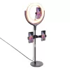Hoco LV01 Rouge asztali LED körfény, ringlight fekete-6931474729842 1 kép