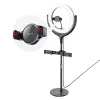 Hoco LV01 Rouge asztali LED körfény, ringlight fekete-6931474729842 2 kép