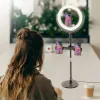 Hoco LV01 Rouge asztali LED körfény, ringlight fekete-6931474729842 4 kép