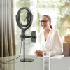 Hoco LV01 Rouge asztali LED körfény, ringlight fekete-6931474729842 5 kép