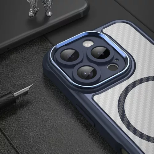 Leading Series MagSafe szilikon tok iPhone 16 Pro Max - Kék tok-5907769365126 6 kép