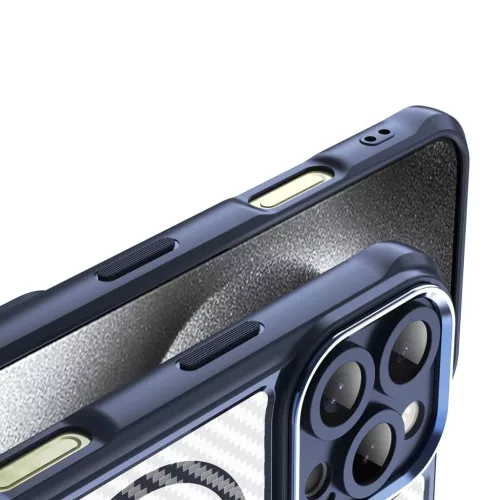 Leading Series MagSafe szilikon tok iPhone 16 Pro Max - Kék tok-5907769365126 8 kép