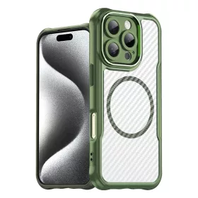   Leading Series MagSafe szilikon tok iPhone 16 Pro - Zöld tok