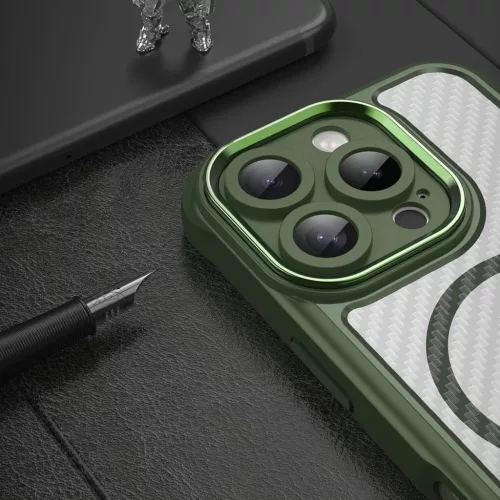 Leading Series MagSafe szilikon tok iPhone 16 Pro - Zöld tok-5907769365195 6 kép