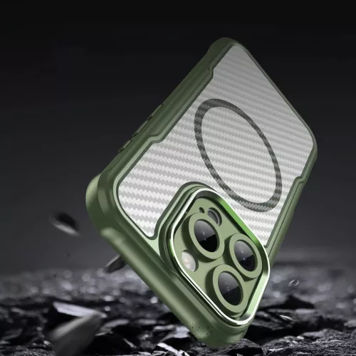 Leading Series MagSafe szilikon tok iPhone 16 Pro - Zöld tok-5907769365195 9 kép