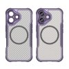 Leading Sorozat MagSafe Szilikon Tok iPhone 16 - Lila-5907769365133 2 kép