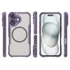 Leading Sorozat MagSafe Szilikon Tok iPhone 16 - Lila-5907769365133 3 kép